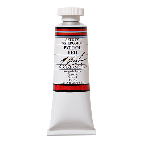 Pyrrol Red 154 M Graham Watercolor .5oz tube