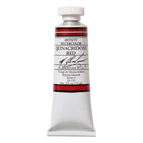 Quinacridone Red 155 M Graham Watercolor .5oz tube