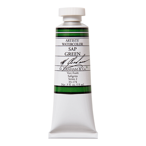 Sap Green 174 M Graham Watercolor .5oz tube