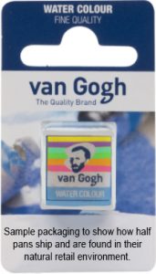 #522 Turquoise Van Gogh half pan at Spokane Art Supply. 